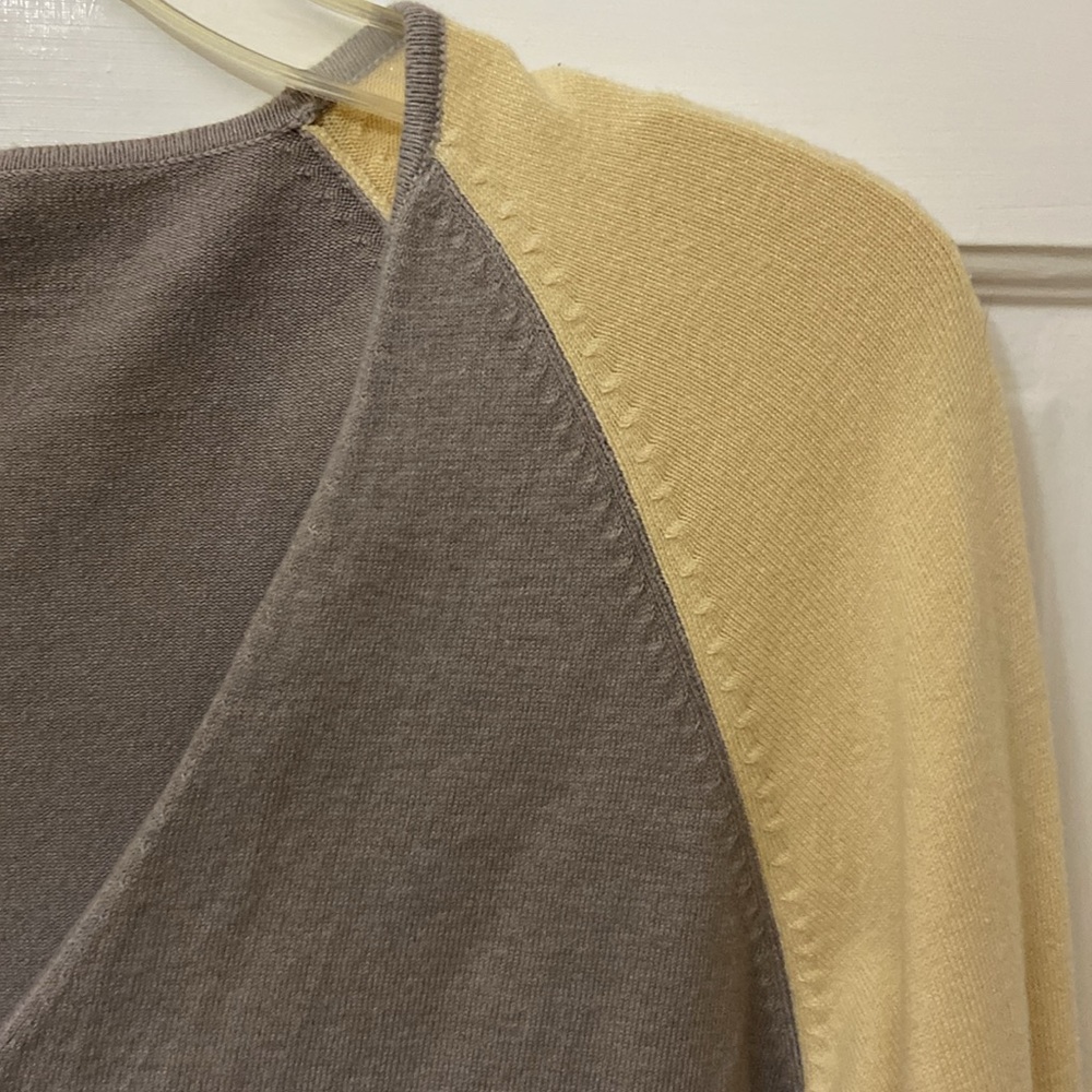 Designer Colorblock Cardigan Sweater - Picture 9 of 13
